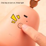 Cartoon LED tragbares Nachtlicht USB wiederaufladbar Plug-in Schlafzimmer Nachttischlampe – Bild 8