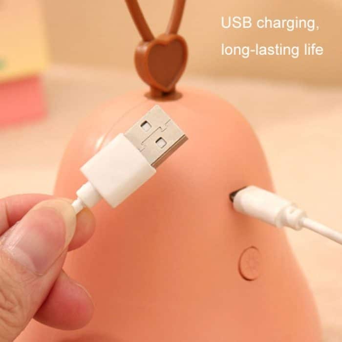 Cartoon LED tragbares Nachtlicht USB wiederaufladbar Plug-in Schlafzimmer Nachttischlampe – Bild 9