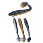 HENGJIA Spaghetti Worm T-Tail Soft Bait Spiral Fishing Dummy Lures, 4.5cm 10pcs /Pack – Bild 2