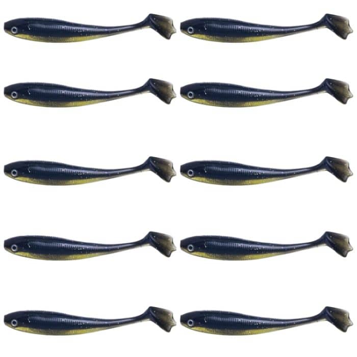 HENGJIA T-Tail Soft Dummy Bait Süßwasser-Angelköder, 7.5cm 10pcs /Pack – Bild 1