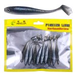 HENGJIA T-Tail Soft Dummy Bait Süßwasser-Angelköder, 7.5cm 10pcs /Pack – Bild 4