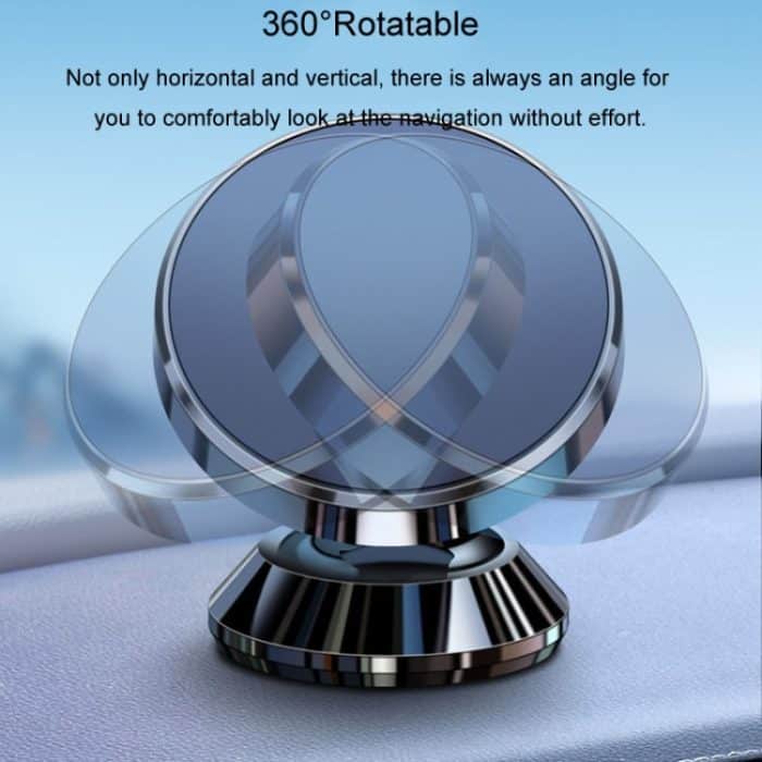 BaiLe Magnetischer Autotelefonhalter, universelle feste Navigationshalterung für das Armaturenbrett im Auto, Sticker Silver, Sticker Black, Buckle Silver, Buckle Black – Bild 3