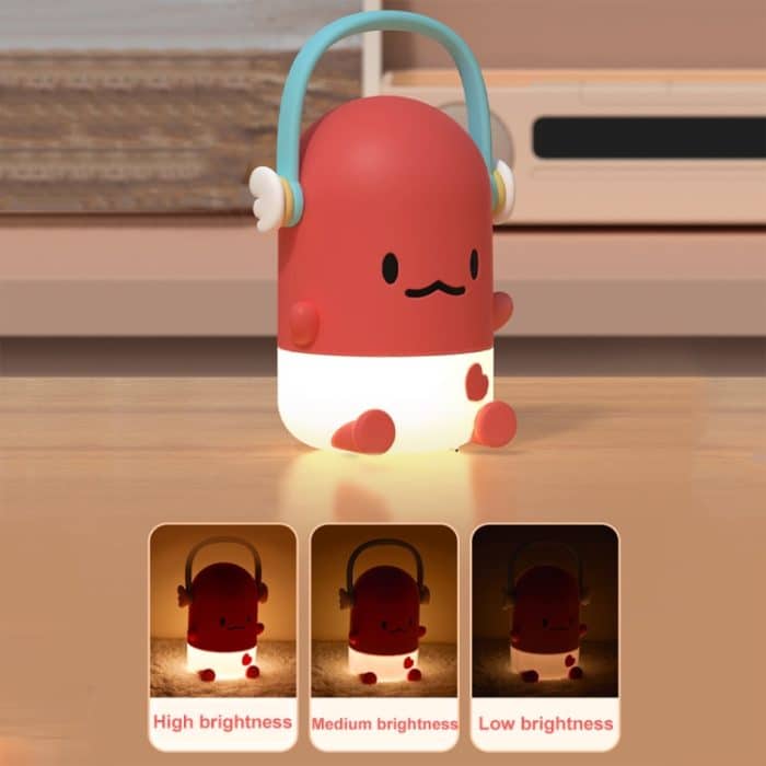 ICARER FAMILY IF-P001 Handliches Nachtlicht mit niedlichen Cartoon-förmigen Ornamenten, Engelsflügeln – Bild 3