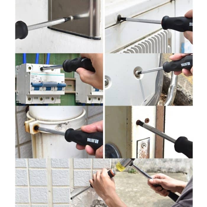 Umwandelbares Werkzeug mit klopfbarem Schraubendreher für Herz-Piercing, BOLEEI 6.0x100mm Straight, BOLEEI 6.0x100mm Phillips, BOLEEI 6.0x125mm Straight, BOLEEI 6.0x125mm Phillips, BOLEEI 6.0x150mm Straight, BOLEEI 6.0x150mm Phillips... – Bild 10