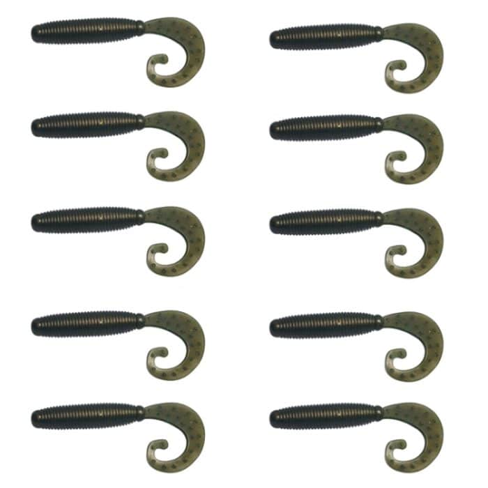 TBD0604700601A.jpg HENGJIA Soft-Dummy-Köder mit gebogenem Schwanz, Süßwasser-Angelköder, 5cm 10pcs /Pack – Bild 1