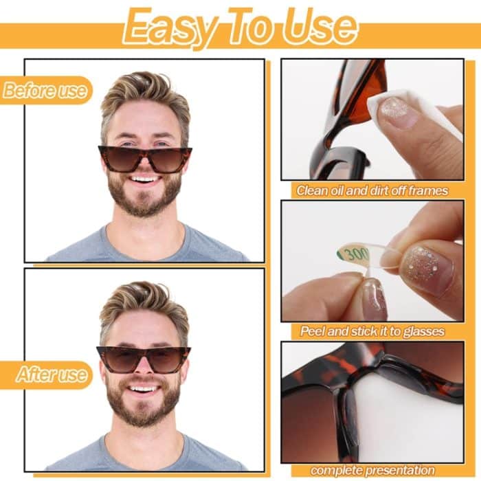 20 Paar selbstklebende Brillen-Silikon-Anti-Rutsch-Nasenpolster – Bild 4