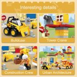 Kinder Große Partikel Montage Bausteine Jungen Stadt Engineering Bau Puzzle DIY Spielzeug – Bild 3