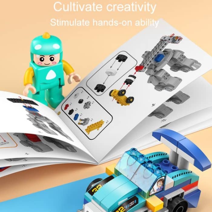 Variables Roboterauto-Bausteinspielzeug für Kinder, pädagogisches Montagespielzeug – Bild 6