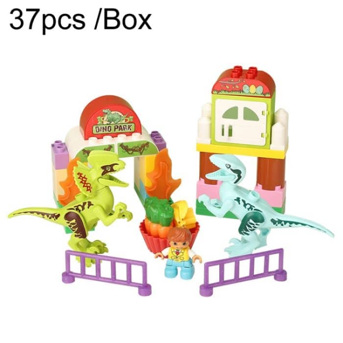 TBD0604732501.jpg Kinder Dinosaurier Baustein Paradies große Partikel Montage Haushaltsspielzeug – Bild 1