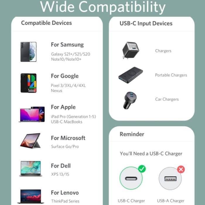 ANKER A8553 Powerline III 1,8 m hautfreundliches Dual-Typ-C-Datenkabel PD100W Schnellladekabel – Bild 7