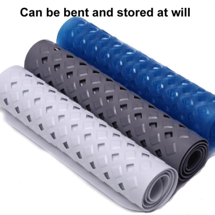 Rutschfeste Badematte, Diamantschliff-Badewannenmatten mit Abflusslöchern und Saugnapf, 53 x 53cm, 88 x 40cm – Bild 3