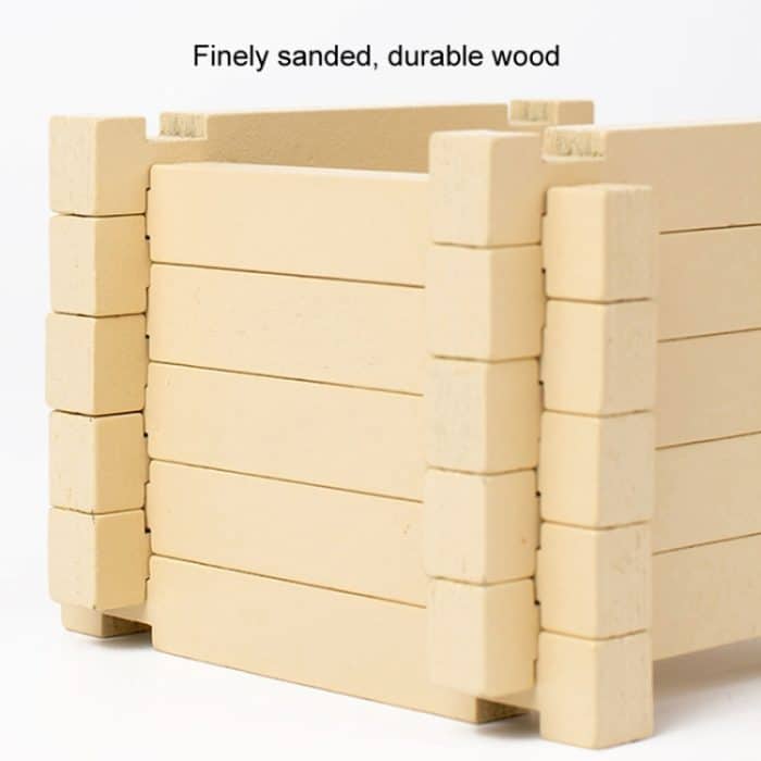 Kinder Architektur Bausteine ​​Holzhaus Zapfenverbindung Struktur montiert Spielzeug – Bild 4