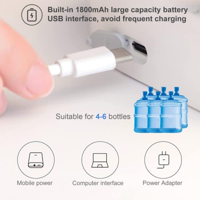 Intelligente Trinkwasserpumpe Desktop Wasserflaschenspender 7 Dosierstufen – Bild 6