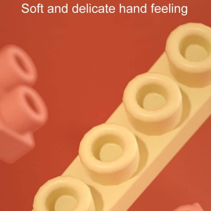 Baby Kautable Weiche Bausteine ​​Kinder Große Partikel Puzzle Weiche Gummi Spielzeug – Bild 3