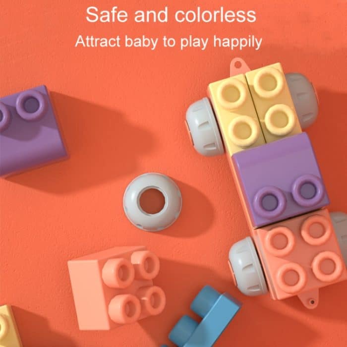 Baby Kautable Weiche Bausteine ​​Kinder Große Partikel Puzzle Weiche Gummi Spielzeug – Bild 6