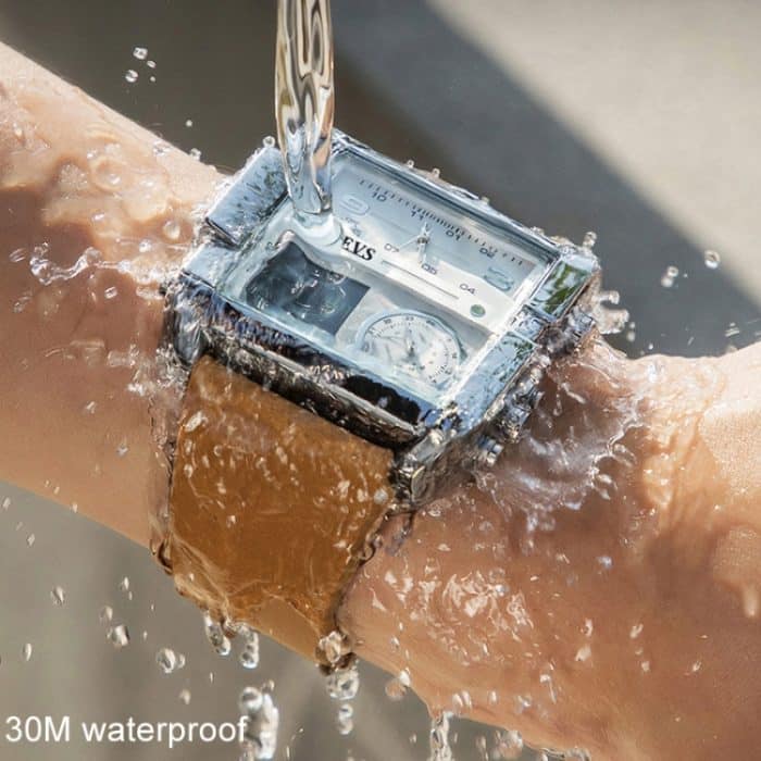 OLEVS 1101 Sport Multifunktions Quadratisch Herren Quarz Elektronische Uhr – Bild 3