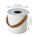 Tragbare Home Tissue Box Couchtisch Restaurant Desktop Serviette Aufbewahrungsbox, Round, Square – Bild 8