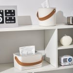 Tragbare Home Tissue Box Couchtisch Restaurant Desktop Serviette Aufbewahrungsbox, Round, Square – Bild 3