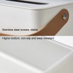 Tragbare Home Tissue Box Couchtisch Restaurant Desktop Serviette Aufbewahrungsbox, Round, Square – Bild 4