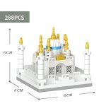 Hohe Schwierigkeit Mikro-Partikel Taj Mahal Burg Bausteine ​​Kinder Puzzle Spielzeug Festival Geschenk – Bild 6
