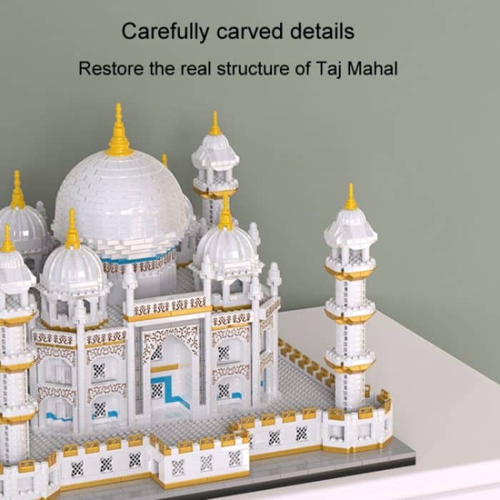 Hohe Schwierigkeit Mikro-Partikel Taj Mahal Burg Bausteine ​​Kinder Puzzle Spielzeug Festival Geschenk – Bild 3