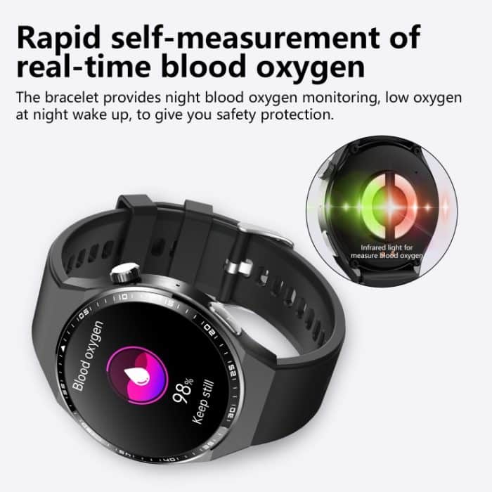 F800 Wellness Smart Watch Blutdruck EKG Elektrokardiogramm SOS Alarm Schrittzähler Sportuhr – Bild 7