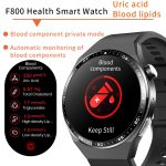 F800 Wellness Smart Watch Blutdruck EKG Elektrokardiogramm SOS Alarm Schrittzähler Sportuhr – Bild 8
