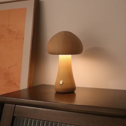 Nachtlicht in Pilzform mit Touch-Steuerung, dimmbare Nachttisch-Atmosphärenlampe