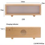 Bluetooth Musik Holz Acryl Atmosphäre Leuchtkasten Dekoration Malerei Nachtlicht – Bild 3