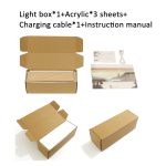 Bluetooth Musik Holz Acryl Atmosphäre Leuchtkasten Dekoration Malerei Nachtlicht – Bild 7