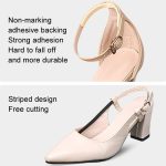 6 teile/paket Anti-reibung Weiche Schuh Seite Aufkleber Anti-fallen Ferse Posterior Aufkleber – Bild 3