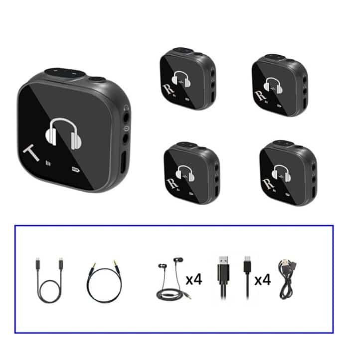 TBD0605100403.jpg 5,8G Wireless In-Ear-Monitor-System Dual-Ohrhörer-Überwachung Sender Empfänger, One To One, One To Two, One To Four – Bild 1