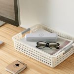 Kunststoff Lagerung Korb Desktop Diverse Organizer Rahmen Spielzeug Küche Snacks Lagerung Box, Shallow Small White, Shallow Small Pink, Shallow Small Blue, Shallow Medium White, Shallow Medium Pink, Shallow Medium Blue, Shallow Large White... – Bild 7