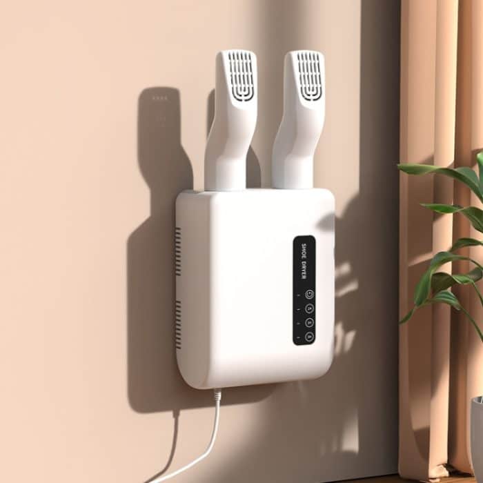 140 W Schuhtrockner, Wandmontage, Schuhwärmer, Heizung, 3-Gang-Zeitsteuerung, 360 Grad drehbarer Luftauslass, US Plug, EU Plug, UK Plug, AU Plug – Bild 1