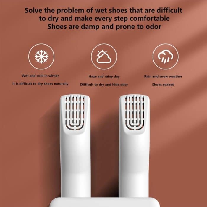 140 W Schuhtrockner, Wandmontage, Schuhwärmer, Heizung, 3-Gang-Zeitsteuerung, 360 Grad drehbarer Luftauslass – Bild 6