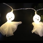 Halloween Stoff Geist String Lichter LED Scary Ghost Festival Indoor Dekoration Umgebungs Lampe, 1.5m 10 Lights White, 3m 20 Lights White, 1.5m 10 Lights Warm White, 3m 20 Lights Warm White – Bild 6