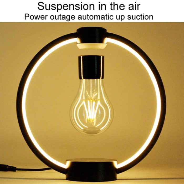 Magnetschwebebahn Glühbirne Tisch Lampe Desktop Umgebungs Leuchtende Nacht Licht – Bild 4