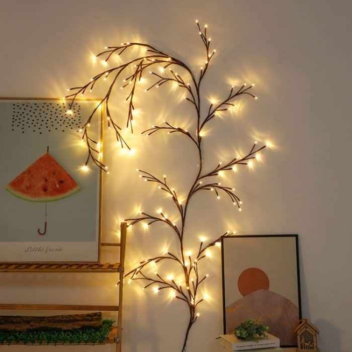 TBD0605281201A.jpg 2,3 m 144 LEDs Zweig Rattan String Lichter Hochzeit Home Decor Garland Lampen – Bild 1