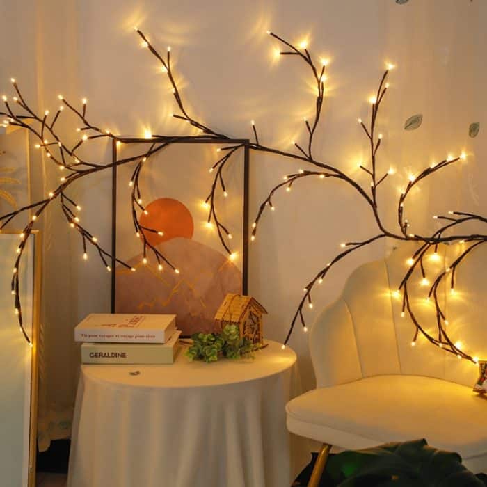 2,3 m 144 LEDs Zweig Rattan String Lichter Hochzeit Home Decor Garland Lampen – Bild 8