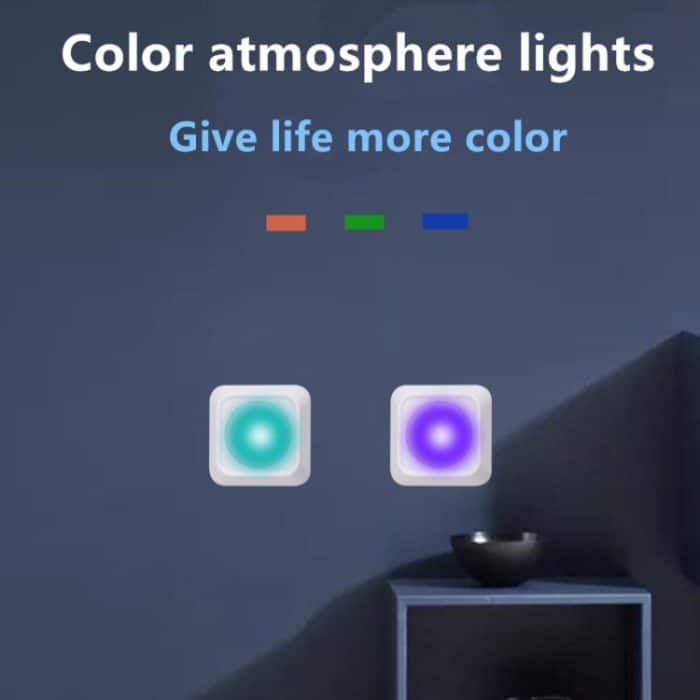 Fernbedienung Nachtlicht LED Nachttisch RGB Bunte Pat Licht – Bild 10