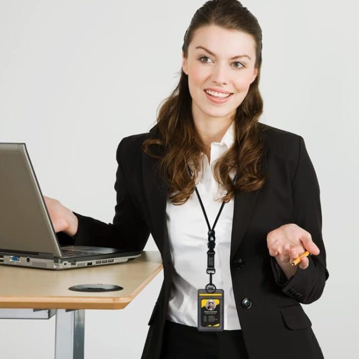 Strapazierfähiges Schlüsselband mit Schnalle für Ausweise, Studenten, Lehrer und Ärzte – Bild 6