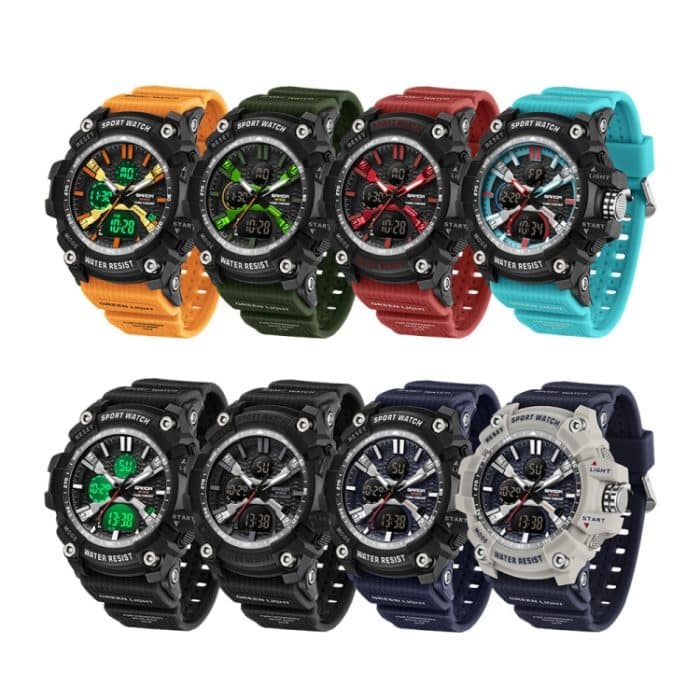 SANDA Herren Elektronische Uhr Outdoor Sport Leuchtende Uhr – Bild 2