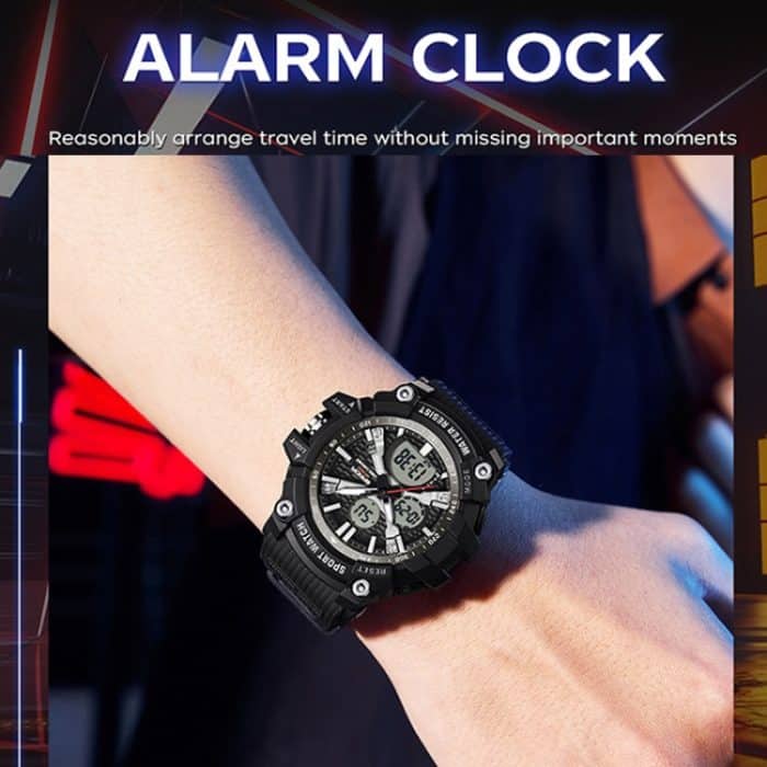 SANDA Herren Elektronische Uhr Outdoor Sport Leuchtende Uhr – Bild 6