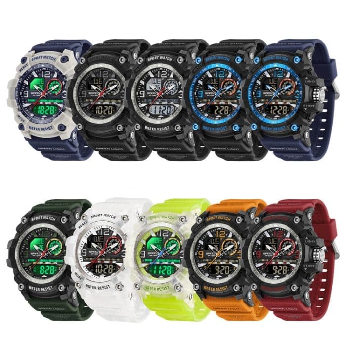 SANDA Elektronische Uhr mit großem Zifferblatt, multifunktionale Outdoor-Sportuhr – Bild 2