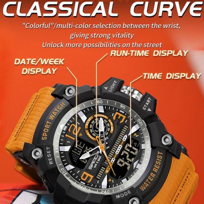 SANDA Elektronische Uhr mit großem Zifferblatt, multifunktionale Outdoor-Sportuhr – Bild 5