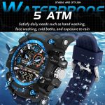 SANDA Elektronische Uhr mit großem Zifferblatt, multifunktionale Outdoor-Sportuhr – Bild 7