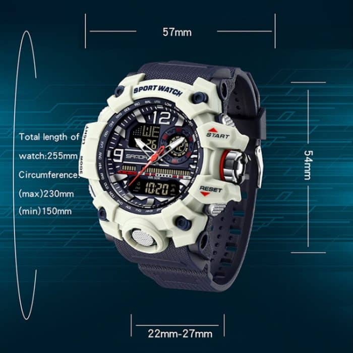 TBD06054669_B3.jpg SANDA Student Teenager Elektronische Uhr Multi-funktionale Armbanduhr – Bild 4