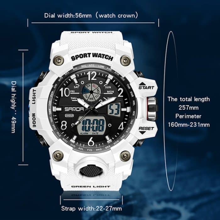 SANDA Teenager Sport Elektronische Uhr Männer Personalisierte Armbanduhr – Bild 4