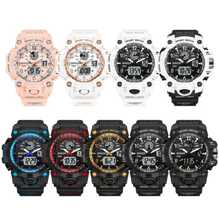 SANDA Paar Elektronische Uhr Frauen Personalisierte Leuchtende Armbanduhr – Bild 2