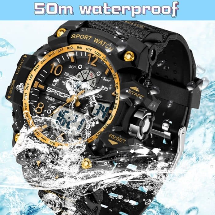 SANDA Paar Elektronische Uhr Frauen Personalisierte Leuchtende Armbanduhr – Bild 7